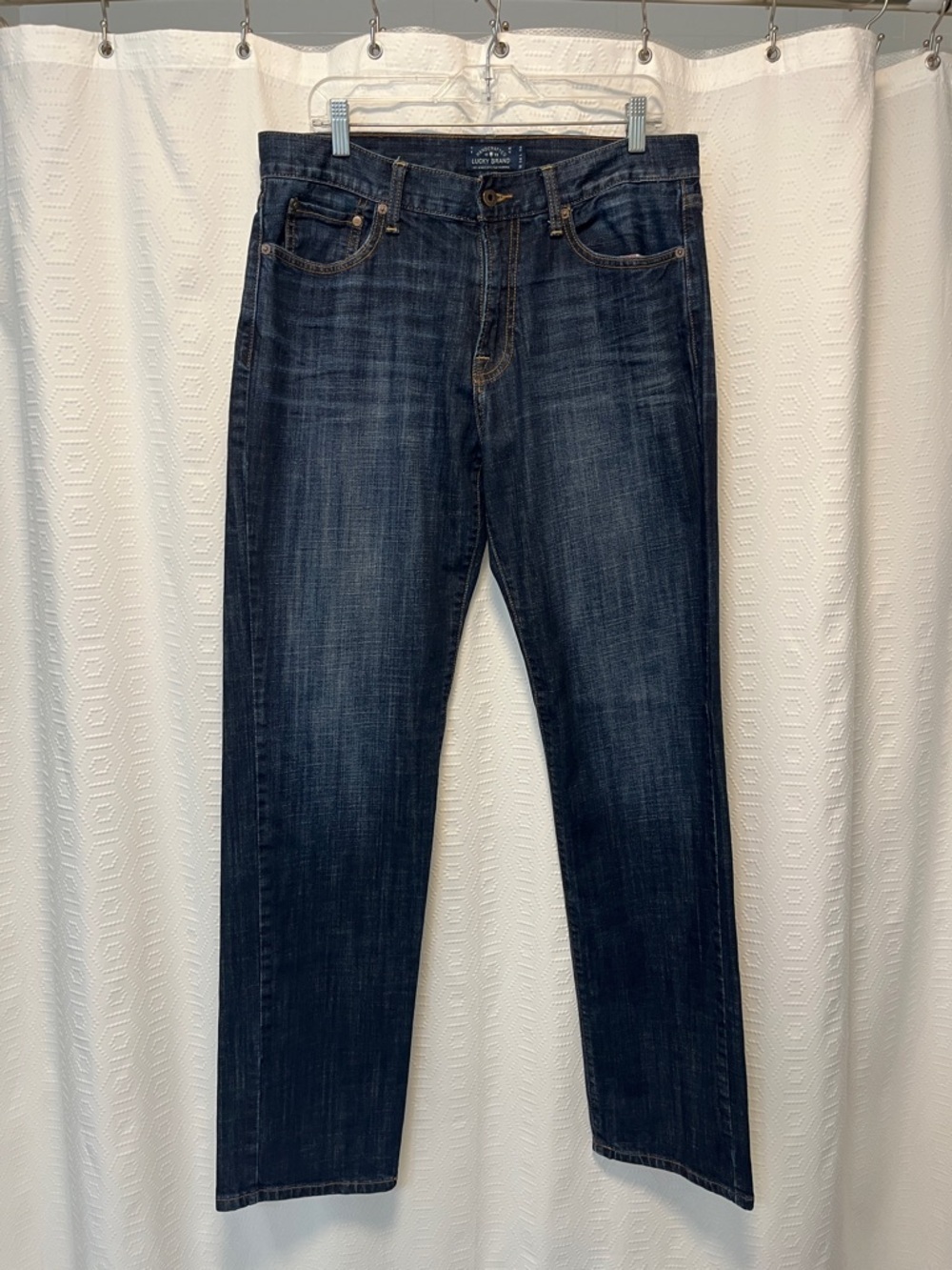 Lucky Brand Men's Dark Blue Straight Jeans